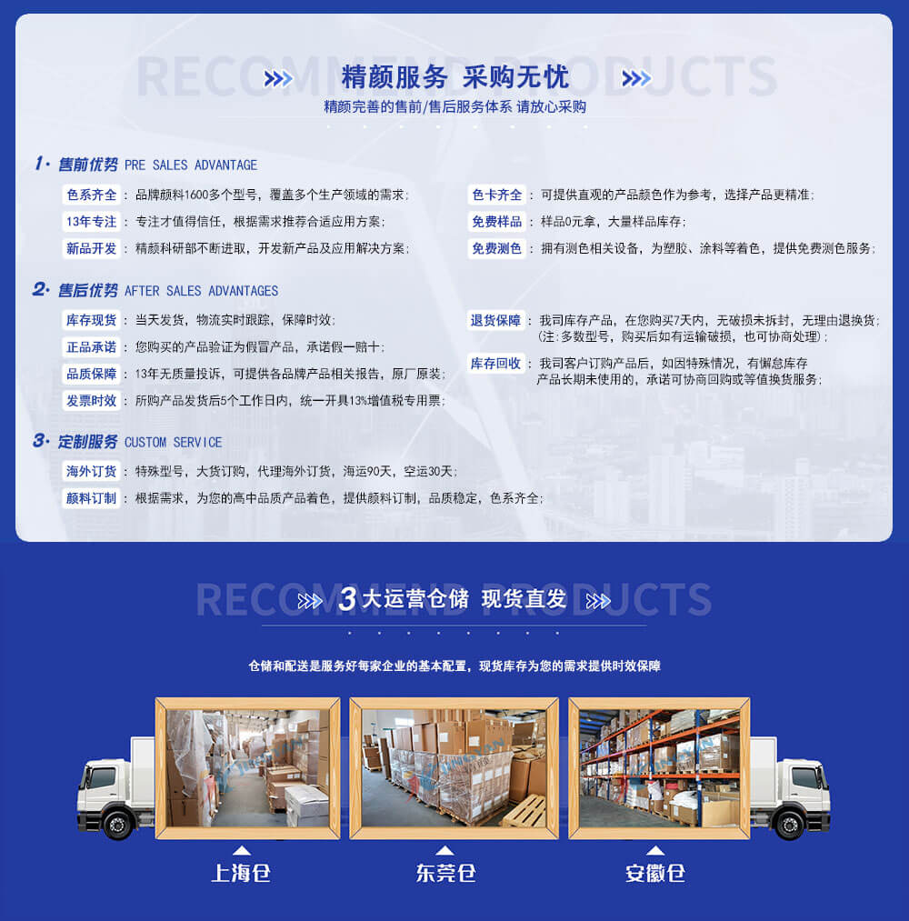 精顏服務(wù)優(yōu)勢(shì)與倉(cāng)庫(kù)展示