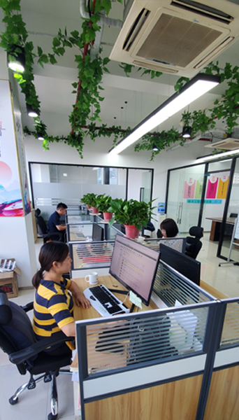 喜迎上海精顏化工喬遷之喜(圖3) 銷售辦公區