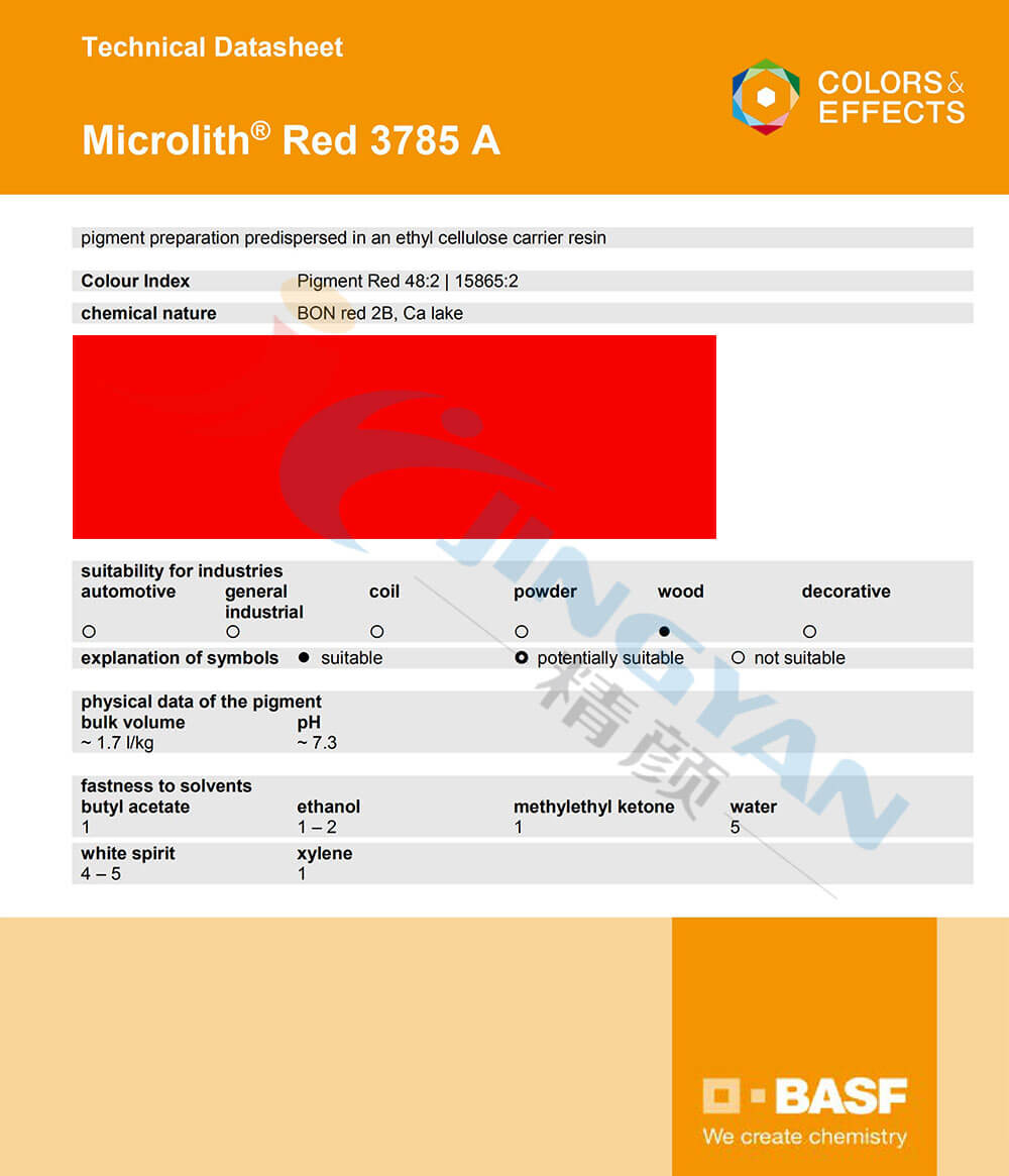 BASF Microlith 3785A/2C-A納米有機顏料