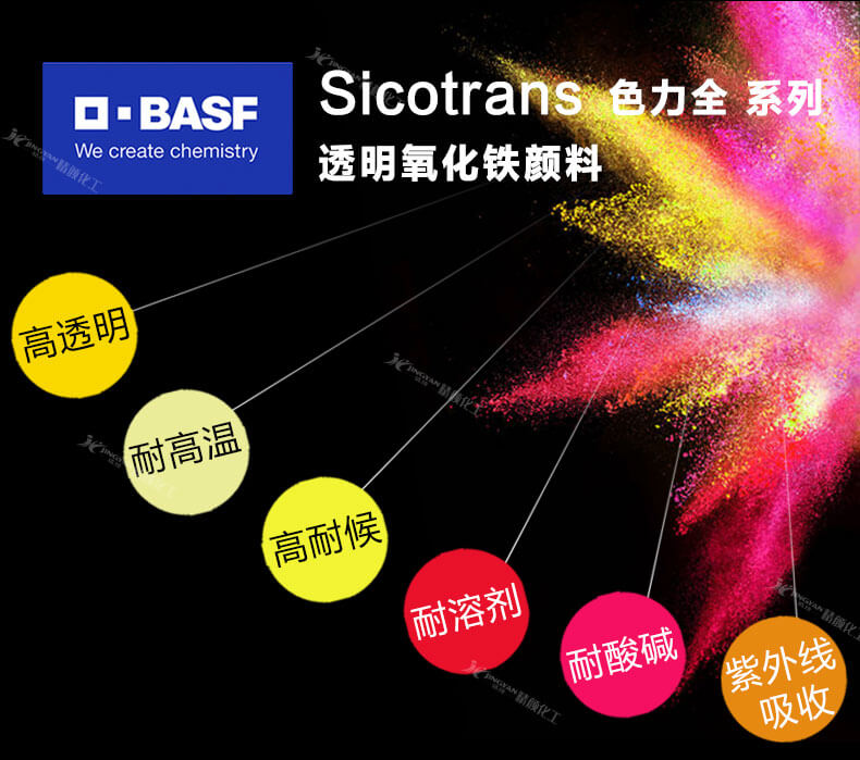 巴斯夫色力全透明氧化鐵顏料優勢